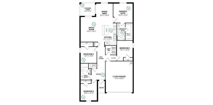 Townhouse floor plan «150SQM EDEN», 4 bedrooms in ASPIRE AT WATERSTONE