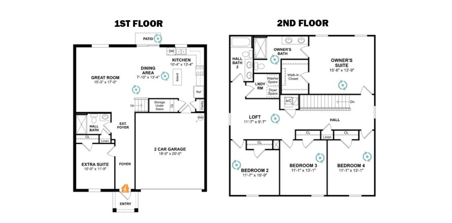 Townhouse floor plan «216SQM EMERALD», 5 bedrooms in ASPIRE AT WATERSTONE