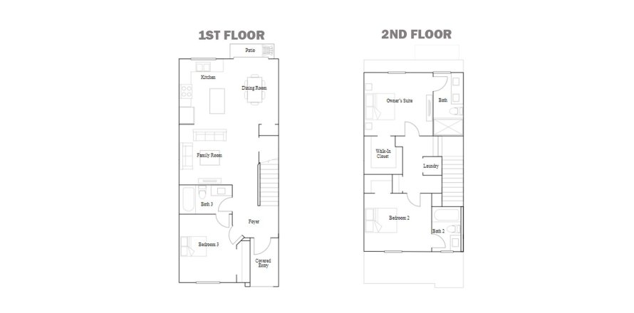 Townhouse floor plan «124SQM BANDOL», 3 bedrooms in SIENA RESERVE