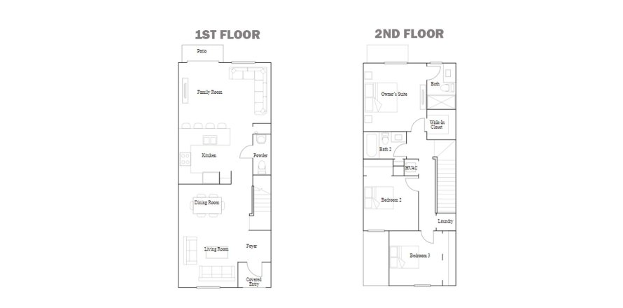 Townhouse floor plan «144SQM RESERVE», 3 bedrooms in SIENA RESERVE