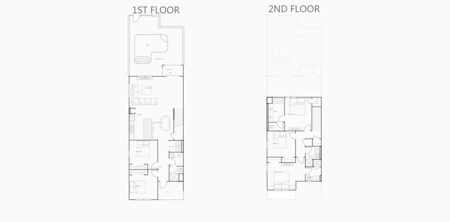 Townhouse floor plan «198SQM ROYAL PALM», 5 bedrooms in STOREY LAKE