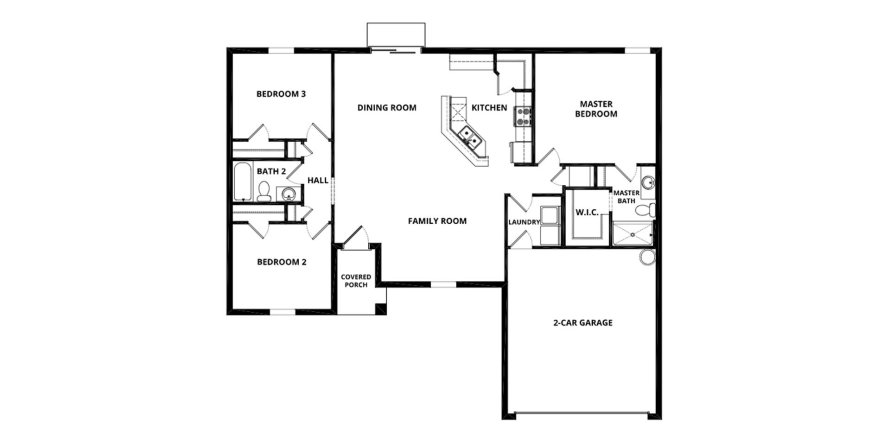 Townhouse floor plan «136SQM CALADESI», 3 bedrooms in PORT ST LUCIE