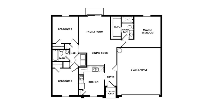 Townhouse floor plan «118SQM VERO», 3 bedrooms in PORT ST LUCIE