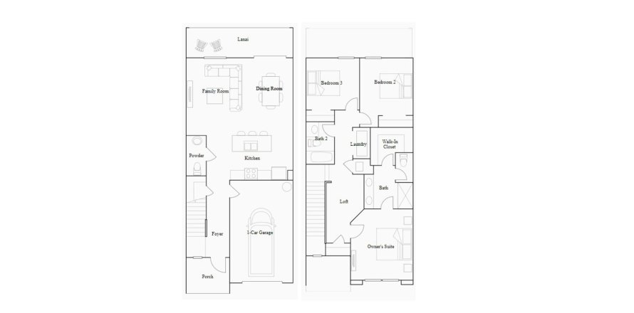 Casa en CONNERTON

 en Land O' Lakes, Florida 3 dormitorios, 148 m2 № 67920