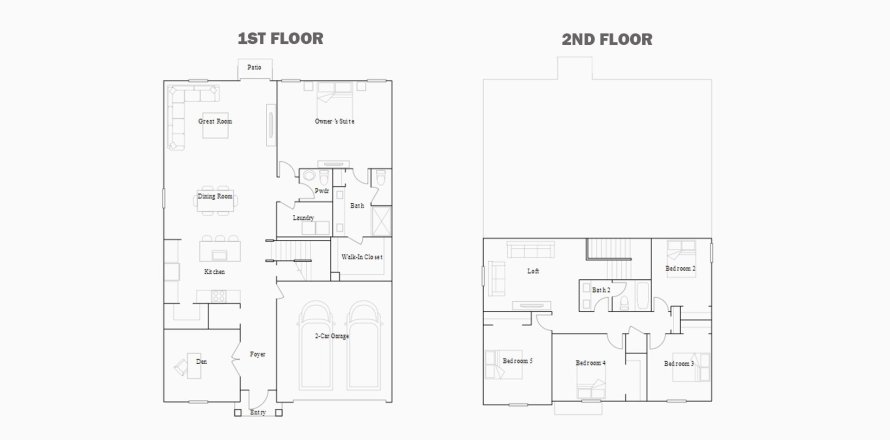 Townhouse floor plan «269SQM RALEIGH», 5 bedrooms in EVERLANDS