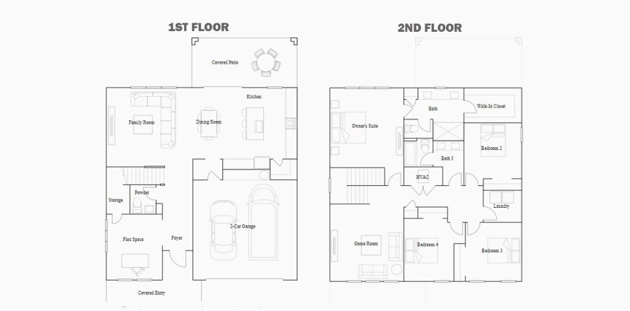 Townhouse floor plan «244SQM CARLISLE», 4 bedrooms in EVERLANDS