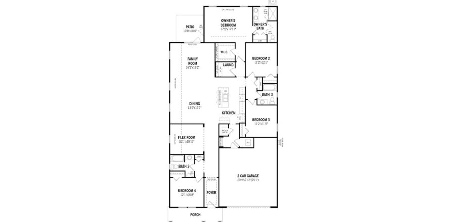 House floor plan «209SQM», 4 bedrooms in WELLS CREEK