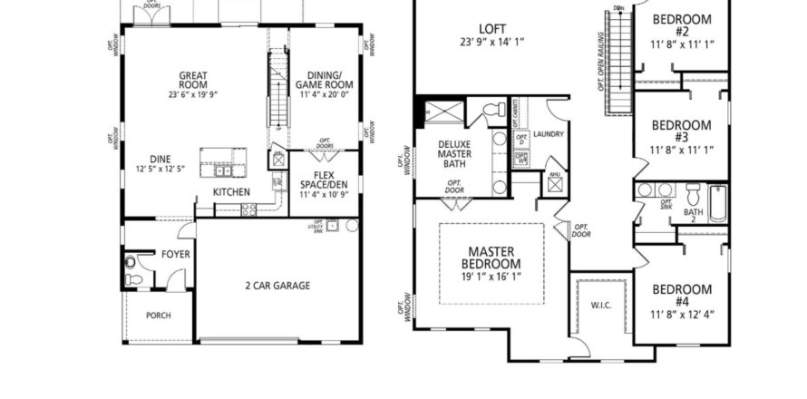 House floor plan «House», 4 bedrooms in Mirada Premiere Series