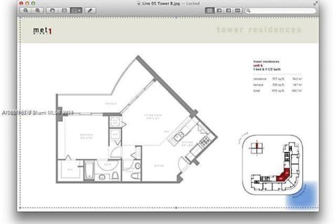 Снять в аренду кондоминиум в Майами, Флорида 1 спальня, 68.1м2, № 1368913 - фото 2