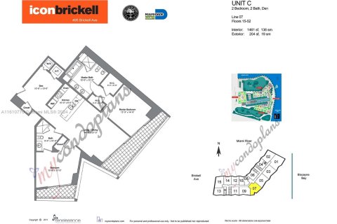 Copropriété à vendre à Miami, Floride: 2 chambres, 135.73 m2 № 1233242 - photo 19