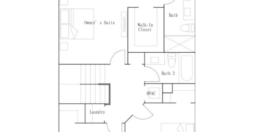 Townhouse floor plan «Townhouse», 3 bedrooms in Sunset Trails