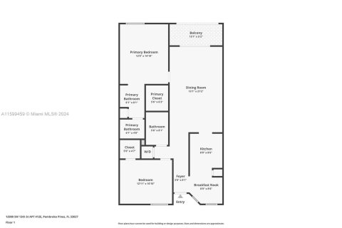 Copropriété à vendre à Pembroke Pines, Floride: 2 chambres, 102.75 m2 № 1209542 - photo 22