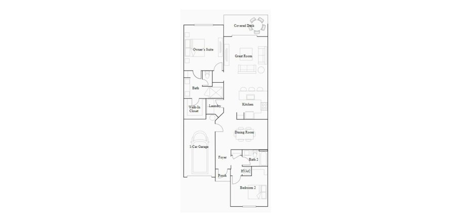 House floor plan «121SQM», 2 bedrooms in AVALON TRAILS