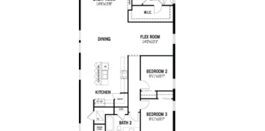 House floor plan «House», 3 bedrooms in WELLEN PARK