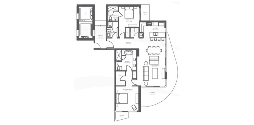 Apartment in AURORA in Sunset, Florida 2 bedrooms, 156 sq.m. № 289