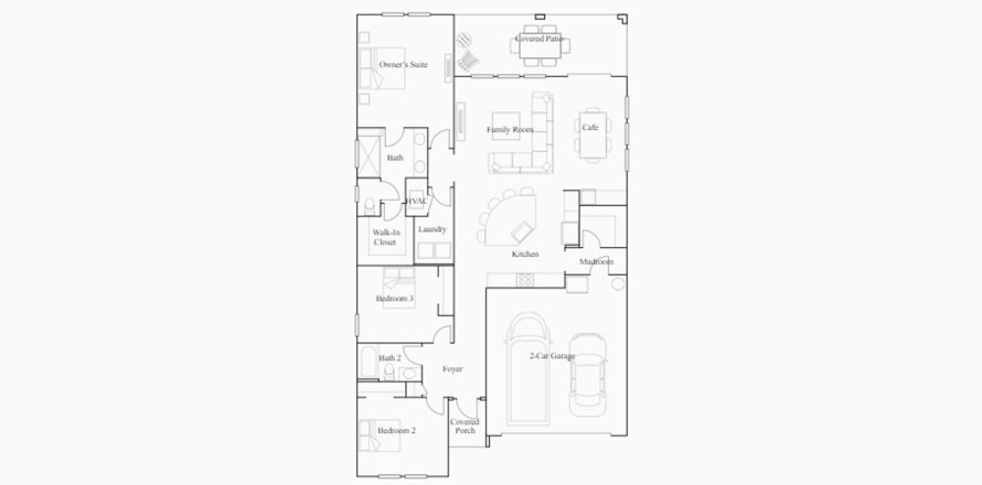 Townhouse floor plan «171SQM ASPEN», 3 bedrooms in BELLECHASE