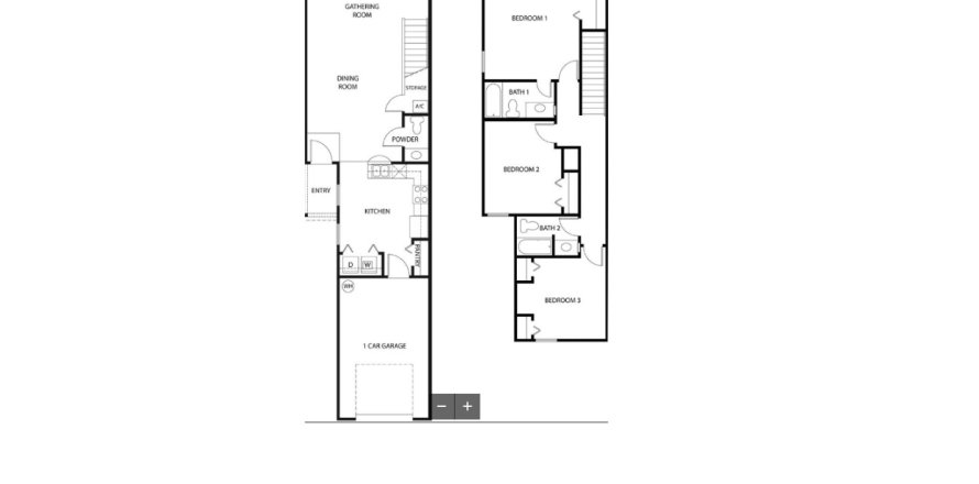 House floor plan «3BR-2», 3 bedrooms in Westlake Estates