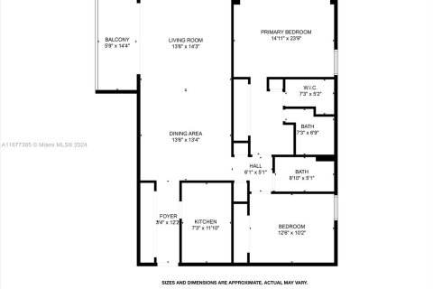 Купить кондоминиум в Авентура, Флорида 2 спальни, 106.19м2, № 1404342 - фото 12