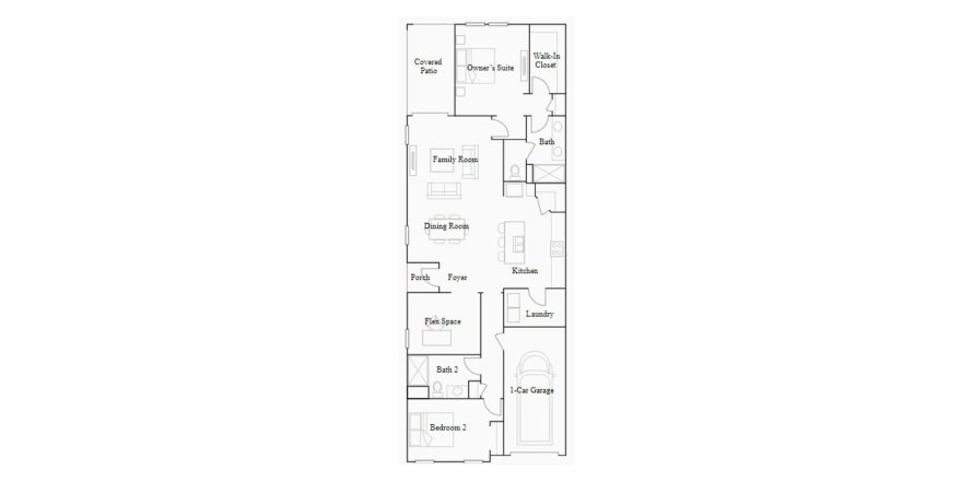 House floor plan «150SQM», 2 bedrooms in ANGELINE