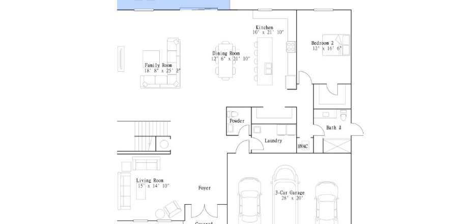 House floor plan «House», 5 bedrooms in Crescent Ridge