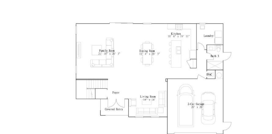 House floor plan «House», 4 bedrooms in Crescent Ridge