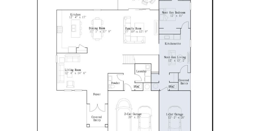 Планировка виллы или дома «House» 5 спален в ЖК Crescent Ridge