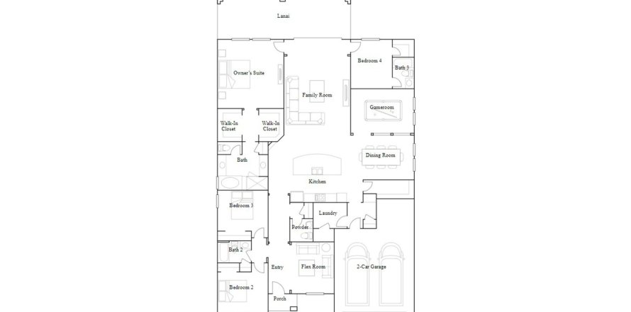 Планировка виллы или дома «270SQM» 4 спальни в ЖК STONEYBROOK HILLS