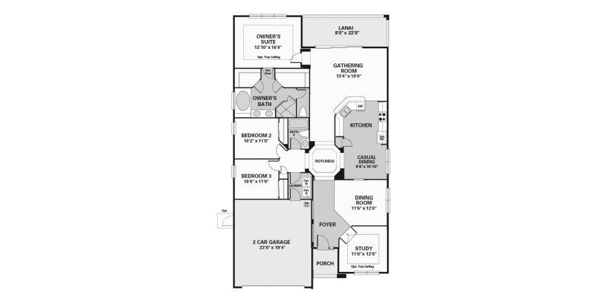 Townhouse floor plan «191SQM SAINT THOMAS», 3 bedrooms in CRESTVIEW
