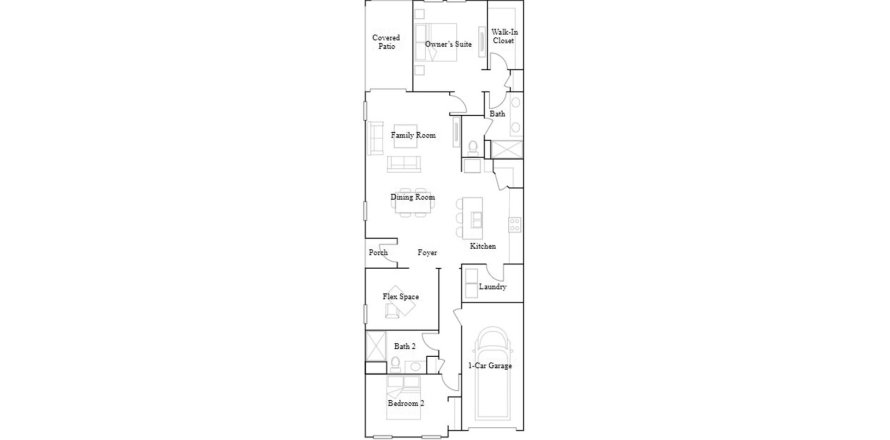 House floor plan «149SQM», 2 bedrooms in SOUTHSHORE BAY