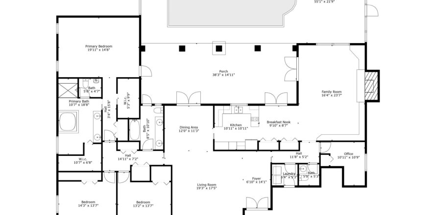 House in Miami Lakes, Florida 4 bedrooms, 282.98 sq.m. № 1092427