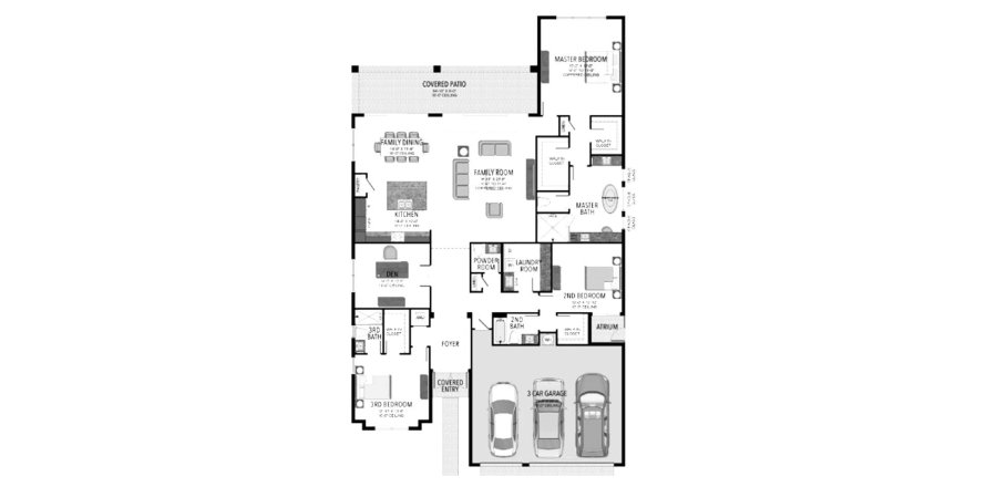 House floor plan «256SQM», 3 bedrooms in LOTUS PALM