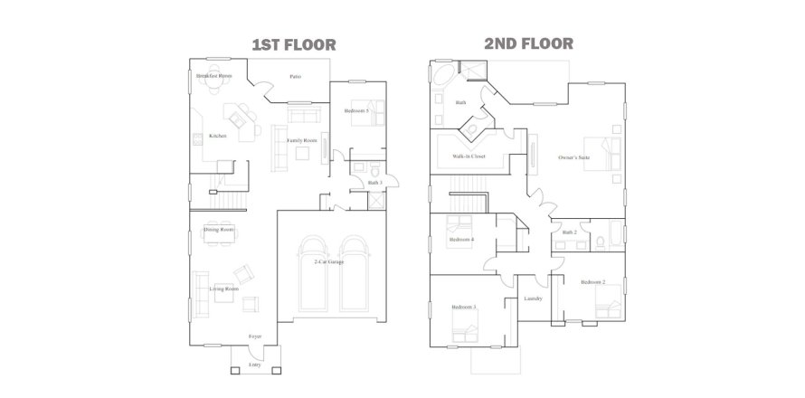 Townhouse floor plan «299SQM PALMDALE», 5 bedrooms in SIENA RESERVE