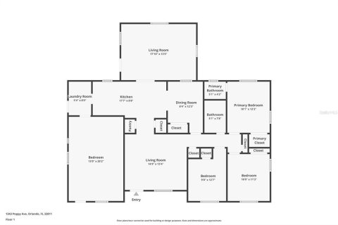 Купить виллу или дом в Орландо, Флорида 5 комнат, 153.57м2, № 1388961 - фото 27