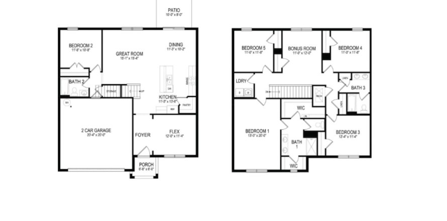 House floor plan «House», 5 bedrooms in Silverstone North