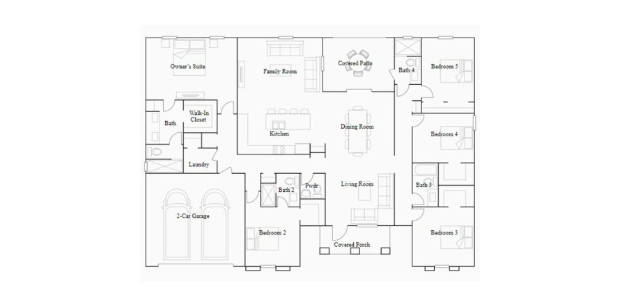 House floor plan «260SQM», 5 bedrooms in SEDONA ESTATES