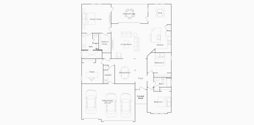 Townhouse floor plan «211SQM PRINCETON», 3 bedrooms in BELLECHASE