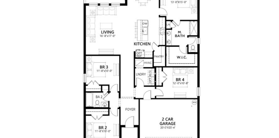 House floor plan «1568 Axel Circle», 4 rooms in Pinnacle Point