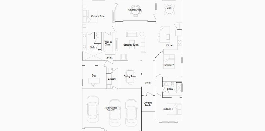 Townhouse floor plan «211SQM PRINCETON», 3 bedrooms in LIBERTY VILLAGE