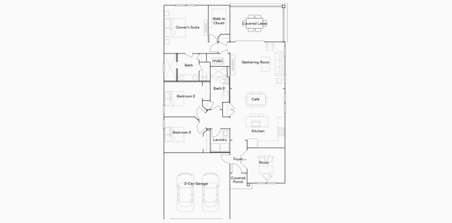 Townhouse floor plan «159SQM HALLE», 3 bedrooms in LIBERTY VILLAGE