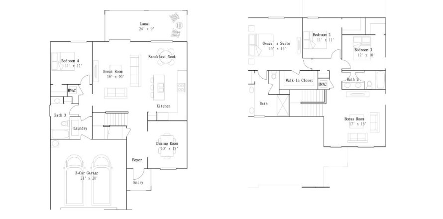 House floor plan «House», 4 bedrooms in Antigua