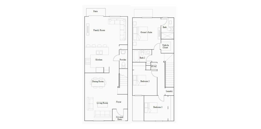 Townhouse floor plan «143SQM», 3 bedrooms in PINE VISTA
