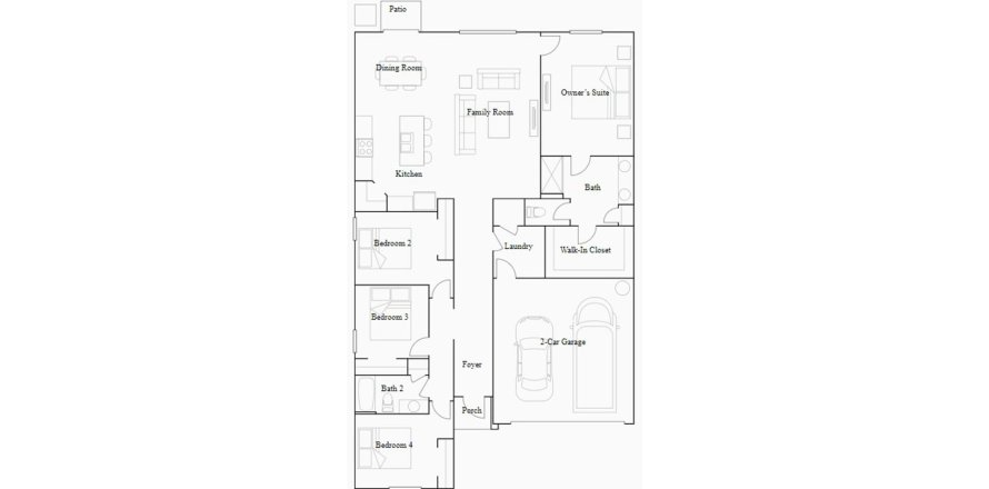 Townhouse floor plan «179SQM», 4 bedrooms in ABBOTT SQUARE