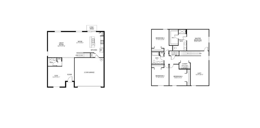 House floor plan «House», 2 bedrooms in Daytona Park Estates Of Deland