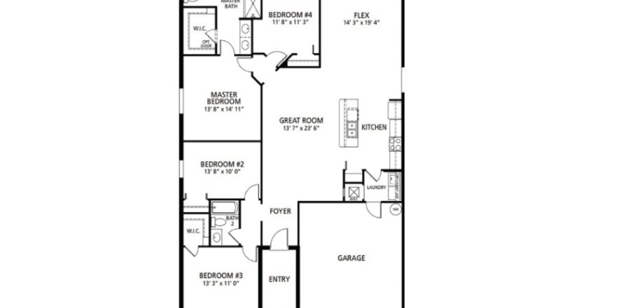 House in Daytona Park Estates Of Deland in DeLand, Florida 2 bedrooms, 174 sq.m. № 606251