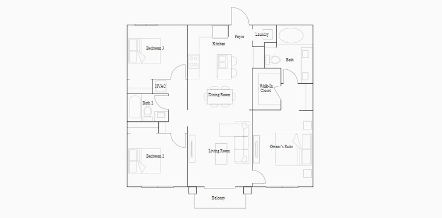 Apartment in URBANA in Doral, Florida 3 bedrooms, 105 sq.m. № 397