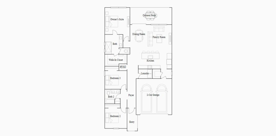 Townhouse floor plan «170SQM DAHLIA», 3 bedrooms in EVERLANDS