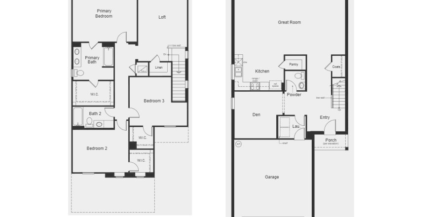 House floor plan «floor 2385 plan», 3 rooms in Hickory Ranch