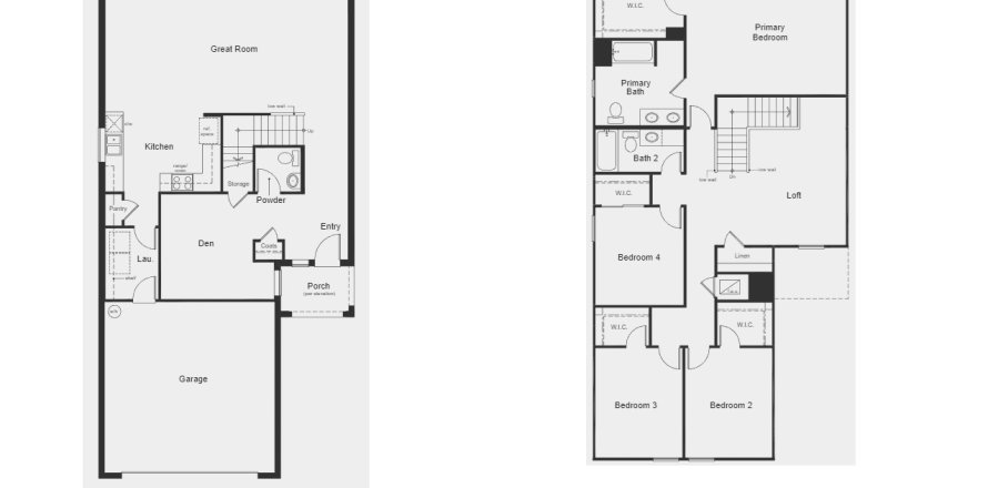 House floor plan «floor 2544 plan», 4 rooms in Hickory Ranch