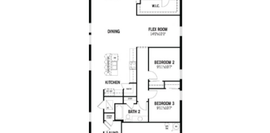 House floor plan «House», 3 bedrooms in WELLEN PARK