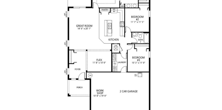 House floor plan «House», 3 bedrooms in Mirada Premiere Series